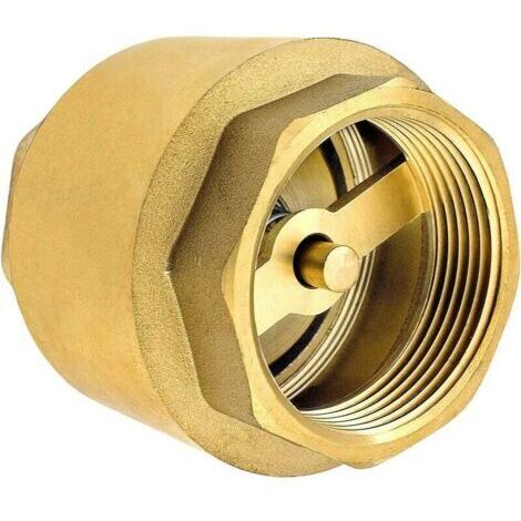 Clapet anti-retour 1 pouce laiton antirouille – Filetage BSP – Étanchéité parfaite pour installations plomberie – Résistance haute pression
