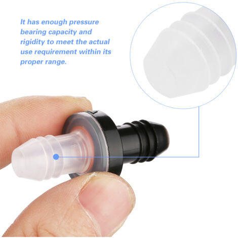 Clapet anti-retour 10 mm 3/8" pour air, gaz, liquides (coque PP, joint silicone)