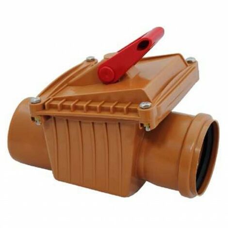 CLAPET ANTI RETOUR Ø 100 F/F AVEC COULISSE 100, PROTEGE DES REMONTEES D'ODEURS ET DE NUISIBLES, ANTI REFLUX
