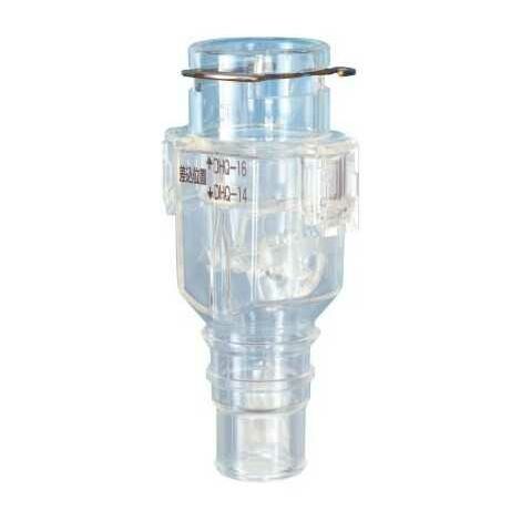 Clapet anti-retour 16mm – Acrylique transparent – Évite le reflux d'air et le bruit – Compatible DHQ 14 & DHQ 16 – Inaba Denko - DHB-1416