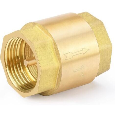 Clapet anti-retour 1pouce ,Clapet Anti-Retour Vertical en Laiton,Pour pompes, puits, machines à laver, jardins, etc,Clapet anti-retour