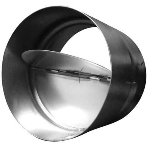 Clapet anti-retour 254mm métal , conduit de ventilation