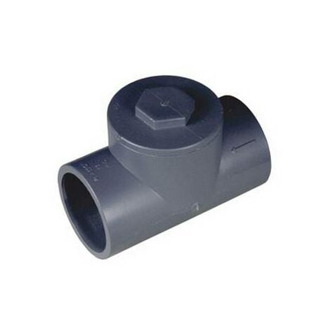 clapet anti-retour avec manchon à coller, PVC-U / EPDM, 40 mm  (PVCRUCK40EPDM) - Landefeld - pneumatique - hydraulique - équipements  industriels