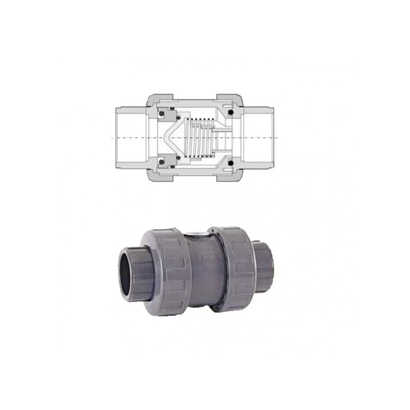 Cepex - Clapet anti-retour à ressort ø 50 mm