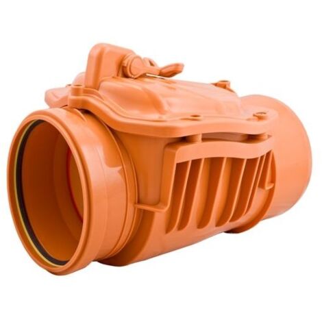 clapet anti-retour Airfit 50125RK DN 125, avec fermeture manuelle supplémentaire, orange