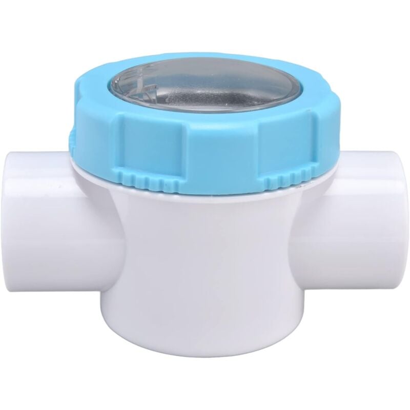 Clapet anti-retour de piscine, multi-usages G1-1/2 Clapet anti-retour de sécurité en pvc pour piscine 50 mm Clapet anti-retour avec lentille de