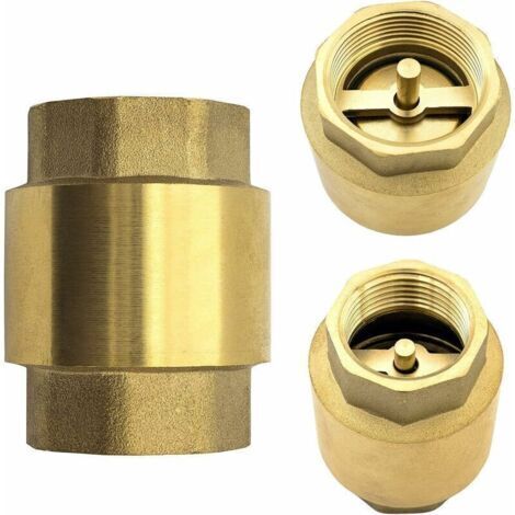 Clapet Anti-Retour Eau en Laiton de Qualité Supérieure Plomberie pour éviter Le Reflux d'eau pour Pompe, Fontaine, Machine à Laver, Jardin, Citerne de Pluie, Fût