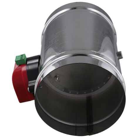 Clapet anti-retour électrique en acier inoxydable 125 mm, actionneur AC220V, couleur argent