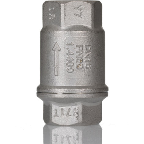 Clapet anti-retour en Acier inoxydable RS PRO, 1/2pouce, 63 bar ( Prix pour 1 )