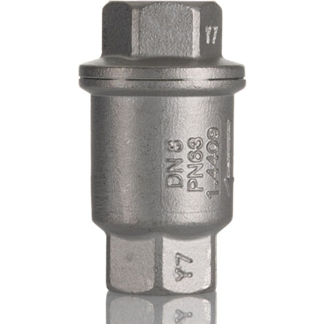 Clapet anti-retour en Acier inoxydable RS PRO, 1/4pouce, 63 bar ( Prix pour 1 )