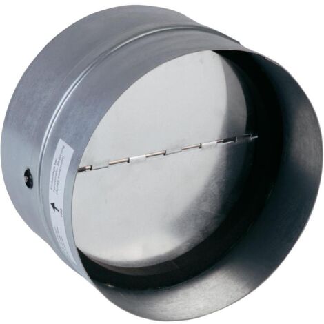clapet anti-retour - en galva - diamètre 100 mm - unelvent 860085