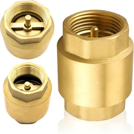 Clapet anti-retour en laiton 1/4 pouce avec filetage femelle, DN32 universel, double face