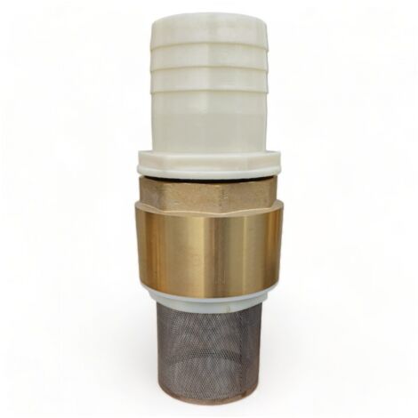 Clapet anti retour en laiton 3 pouces (80 mm) – Crépin intégrée pour filtration – Optimise l'amorçage de pompes – Applications arrosage et irrigation – Dunsch