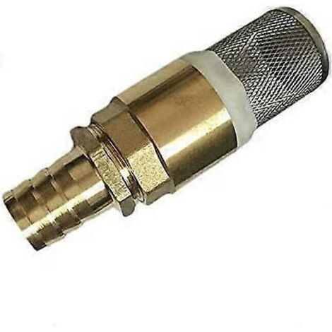 Clapet anti-retour en laiton de 2,5 cm, filtre d'entrée de pompe avec tuyau de 22 mm (lot de 1)