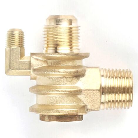 Clapet anti-retour pour compresseur d'air, 20 mm x 19 mm x 10 mm, filetage mâle, accessoire pneumatique 3 voies, laiton