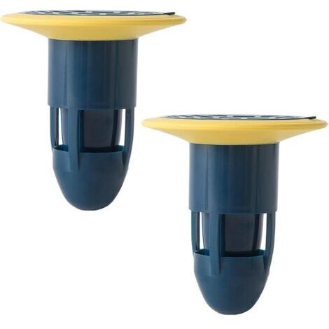 Clapet anti-retour pour drain de sol de douche, noyau d'égout, bouchon de vidange, attrape-cheveux, scellant à gaz, filtre de sol, joint de siphon (bleu, lot de 2)