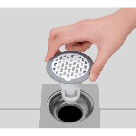 Clapet anti-retour pour évier de douche - Noyau de canal- Anti-odeurs- Pour cuisine,salle de bain- Clapet anti-retour pour tuyaux de salle de bain- Joint d'évacuation de sol，Diamètre : 7.5 cm (4 pcs)