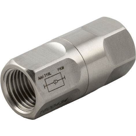 Clapet anti-retour RS PRO 66061 Fileté 1/2 in Female, Femelle 1/2", 0.2 25bar ( Prix pour Paquet de 2 )
