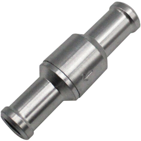 Clapet anti-retour unidirectionnel en ligne de 10 mm pour carburant, eau, gaz, air et vide, vanne en aluminium