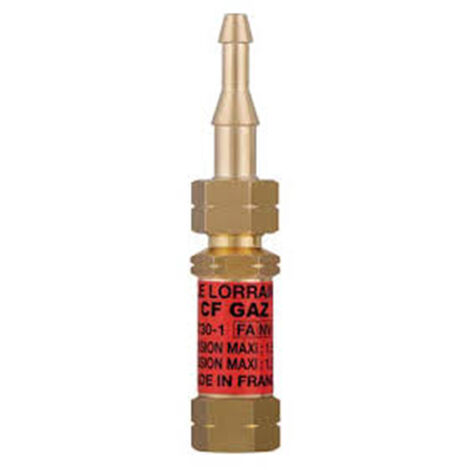 Clapet ARPF CF acétylène 16x150D/G avec écrou et olive 6.3 et 10mm