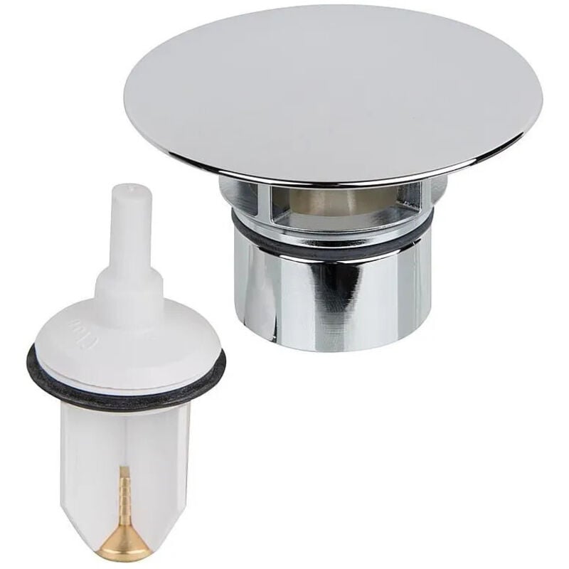 Geberit - capot de valve avec bouchon: chromé brillant (240.750.21.1)