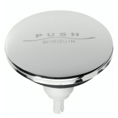 WIRQUIN Clapet inox baignoire et lavabo Quick clac, diamètre 65 mm