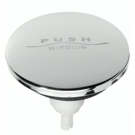 WIRQUIN Clapet inox baignoire et lavabo Quick clac, diamètre 65 mm