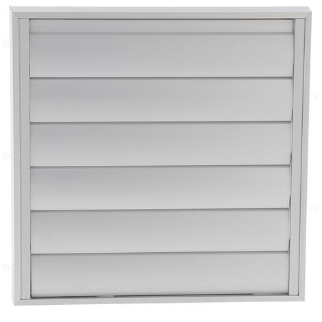 Clapet de facade universel en aluminium naturel-246X246 MM D2257 Novy