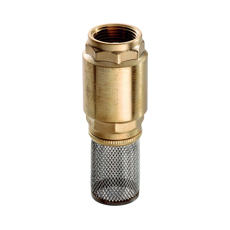 Clapet de pied Hermann Schmidt 2000 "Laiton, avec crépine en acier inoxydable