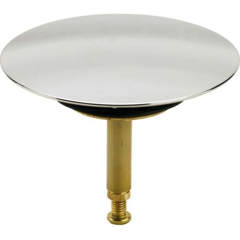 Viega – Clapet de vidage baignoire SIMPLEX MULTIPLEX – Plastique chromé – Diamètre 72 mm – Hauteur réglable 51-68 mm pour étanchéité efficace