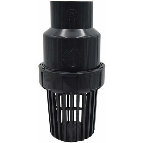 Clapet pied clapet anti retour a boule aspiration clapet crepine anti retour antiretour pvc piscine pompe Diam��tre Int��rieur 25mm Noir��LUCKY-88