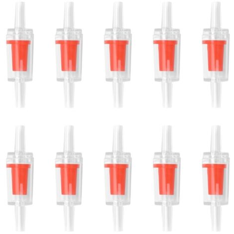 Clapets anti-retour pour pompes à air d'aquarium, clapets anti-retour unidirectionnels en plastique, accessoires et fournitures pour pompes à oxygène d'aquarium