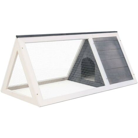 Clapier 98 x 50 x 41 cm gris bois