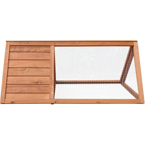 Clapier Cage à Lapins en Bois Gardiun Bunny 50x97x41 cm Taille Compacte avec Grille