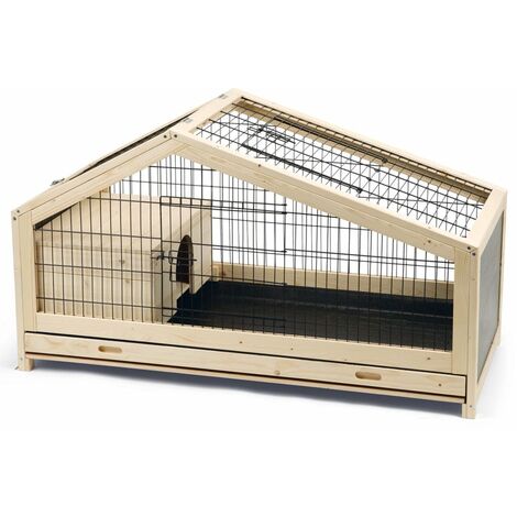 Clapier d'intérieur Mex Bois 116x54x65,4 cm Beeztees - Beige
