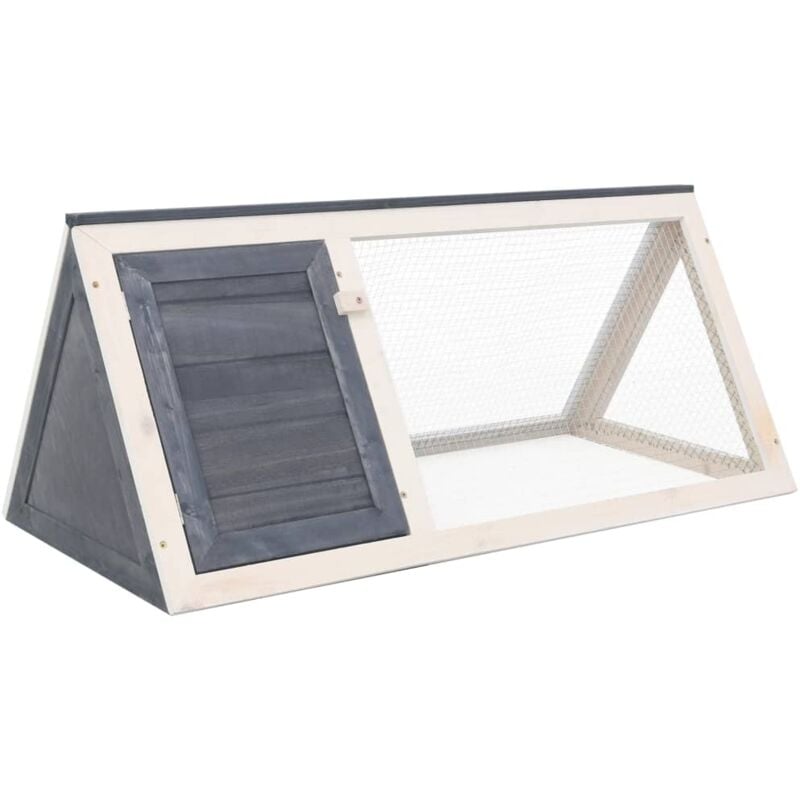 Vidaxl - Clapier Gris Bois