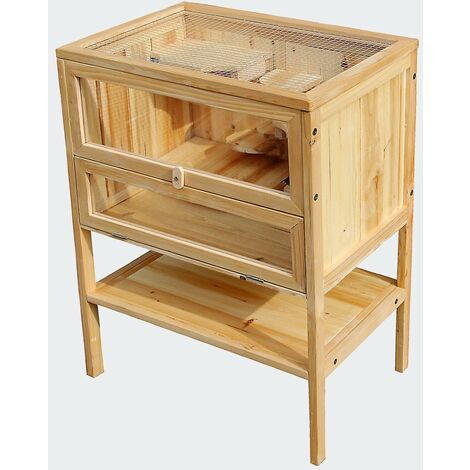 Clapier Ou Cabane En Bois, Sur Pieds, Pour Hamster Ou Autres Rongeurs.