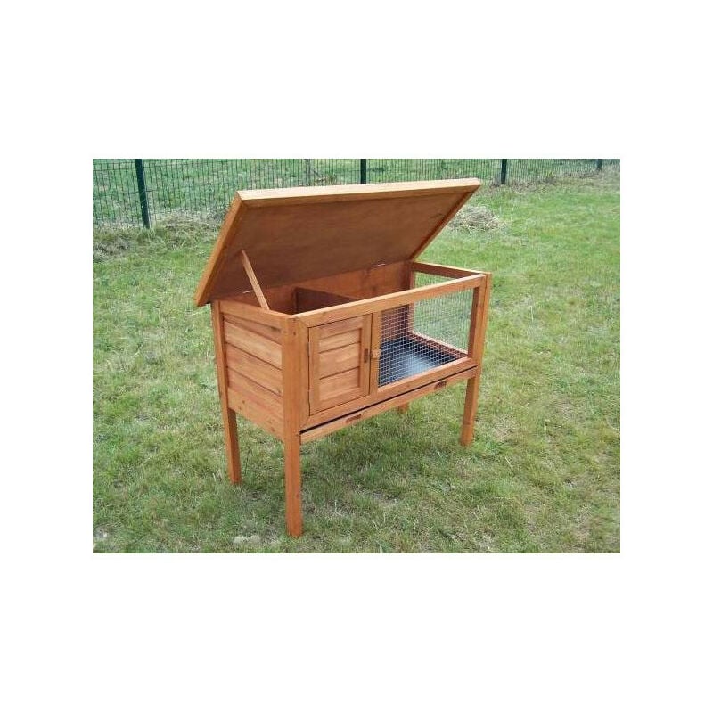 Habrita Foresta Clapier sur pied 0,41m2 2-3 animaux toit bitumé 1 pente