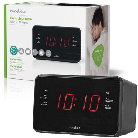 CLAR002BK RADIO DESPERTADOR RELOJ DIGITAL NEDIS