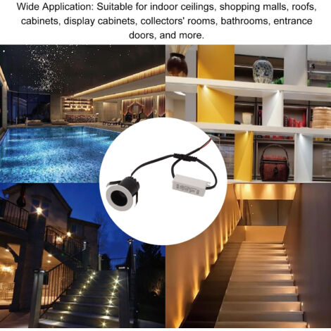 Claraboya LED empotrable de 3 W para focos de techo, disipador de calor de aluminio para el hogar y el hotel.