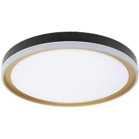 Claribel Deckenleuchte 60 W 3000-4200-6500 K Schwarz/Gold 7,5 x 50 x 50 cm 5400 lm C/Fernbedienung