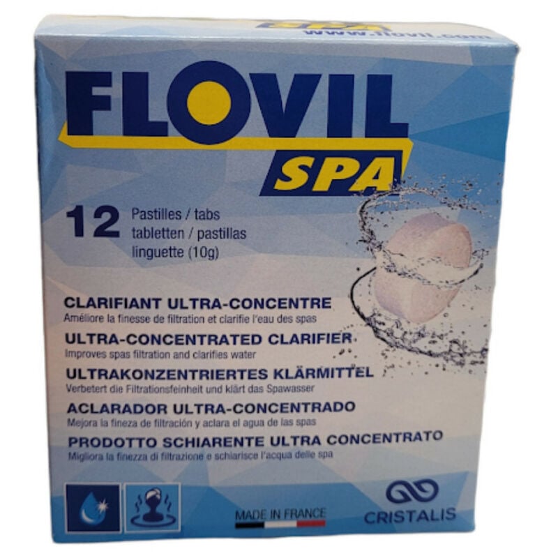 Acis - Clarifiant spas Flovil optimise la finesse de filtration des filtres à cartouche