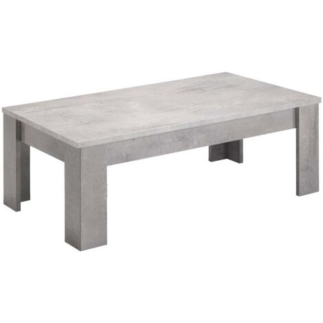 CLARK - Table Basse Rectangulaire L126cm Laquée Effet Marbre