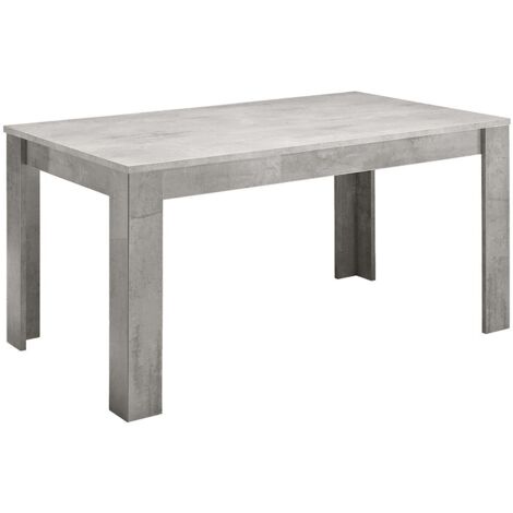 CLARK - Table de Repas Rectangulaire 160x90cm Laquée Effet Marbre
