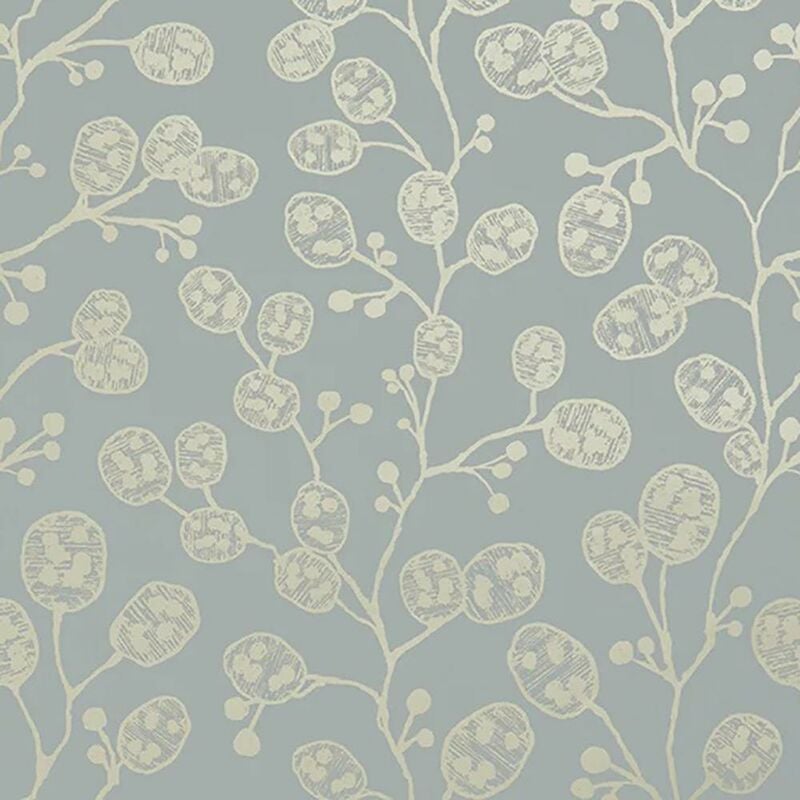 Clarke And Clarke - Honesty Mineral Gold Wallpaper Floral Metallic Paste The Wall