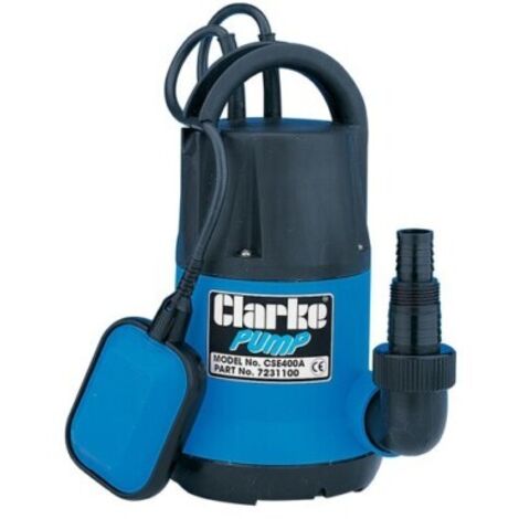 CLARKE SUBMERSIBLE WATER PUMP CLEAN DIRTY 400W AUTOMATIC FLOOD PUMP CSE400A