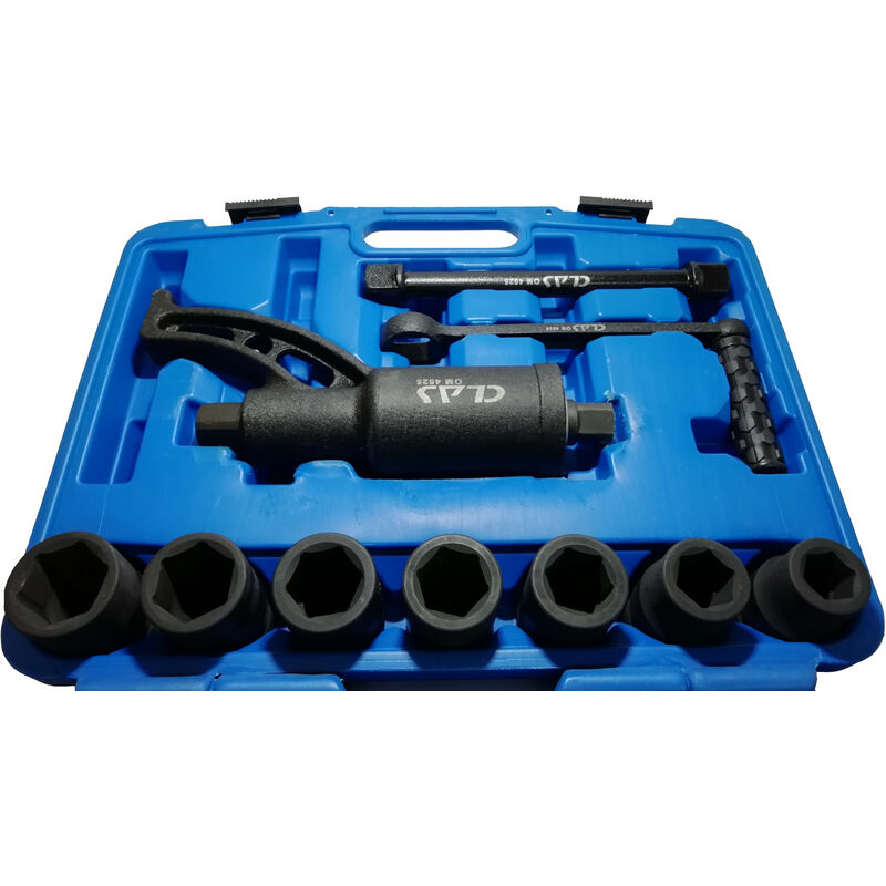 Démultiplicateur de couple R1:56 2800Nm + 7 douilles 1' pl H.75mm - om 4525 - Clas