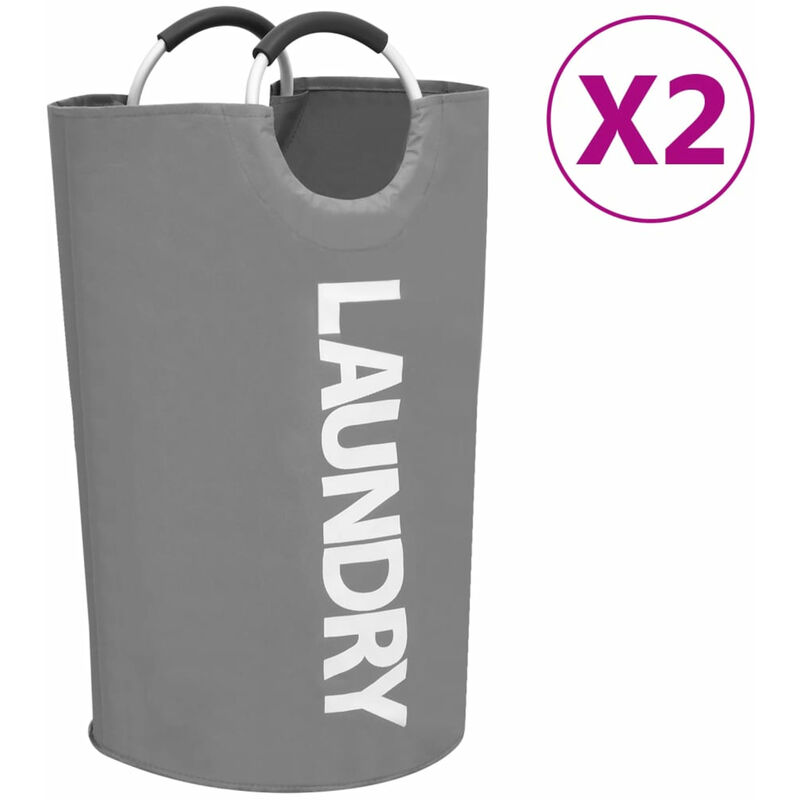 

Happyshopping - Clasificador de ropa 2 unidades gris