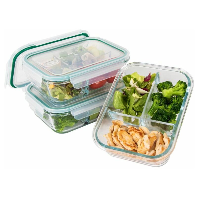 Ensemble de boite à repas en verre 3 pièces Classbach C-FHDM4021G