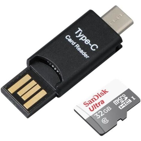 Classe 10 - 48 Mo-s & lecteur USB C OTG